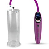 Magna LCD Smart Purple Handheld Electric Penis Pump - 9" x 3.00" Acrylic Cylinder