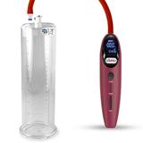 Magna LCD Smart Red Handheld Electric Penis Pump - 9" x 2.75" Acrylic Cylinder