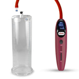 Magna LCD Smart Red Handheld Electric Penis Pump - 9" x 3.00" Acrylic Cylinder