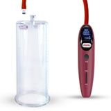 Magna LCD Smart Red Handheld Electric Penis Pump - 9" x 3.70" Acrylic Cylinder