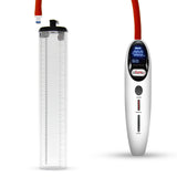 Magna Smart LCD White Handheld Electric Penis Pump 2.1" Diameter x 12" Length Thick-Walled Penis Cylinder