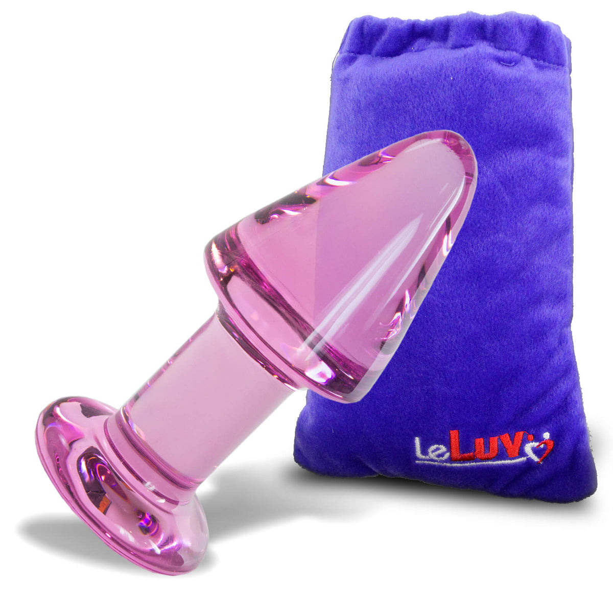LeLuv Glass 4 Inch Long Classic Thick Butt Plug