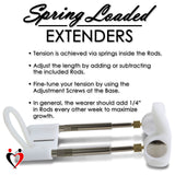 LeLuv Pair of Upgrade Rods for SILVER Spring-Loaded Penis Extenders
