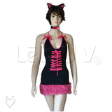 Roleplay Pink Pussy Cat Costume Set Kinky Kitty Catwoman Halloween