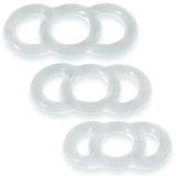 Clear Silicone Uncoated Loop Handle Tension Rings - 456 Sample