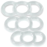 Clear Silicone Uncoated Loop Handle Tension Rings -678 Sample