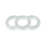 Clear Silicone Uncoated Loop Handle Tension Ring - .75"