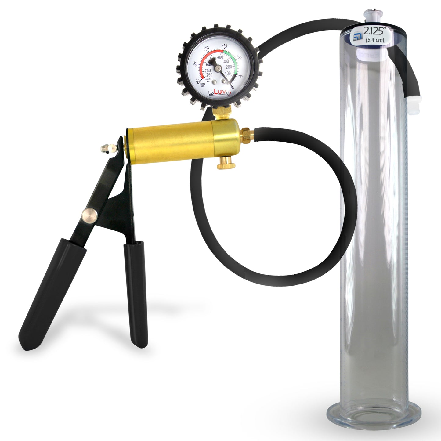 Ultima Black Penis Pump (Protected Gauge, 9” Wide Flange)