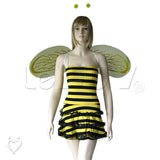 Costume Roleplay Busy Bee Honey Fly Halloween