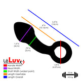 LeLuv Glass Prostate Massager Beginner Male Anal Toy