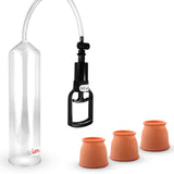 LeLuv Tgrip Handle EasyOp Penis Pump - with 3x Silicone Sleeves - Small, Med. Or Large