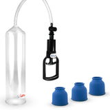 LeLuv Tgrip Handle EasyOp Penis Pump - with 3x Silicone Sleeves - Small, Med. Or Large