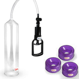 EasyOp Tgrip Penis Pump Clear Hose 2.0" Cylinder + TPR Sleeve 3 Pack