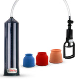 LeLuv Tgrip Handle EasyOp Penis Pump - with 3x Silicone Sleeves - Small, Med. Or Large