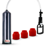 LeLuv Tgrip Handle EasyOp Penis Pump - with 3x Silicone Sleeves - Small, Med. Or Large