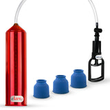 LeLuv Tgrip Handle EasyOp Penis Pump - with 3x Silicone Sleeves - Small, Med. Or Large