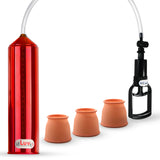 LeLuv Tgrip Handle EasyOp Penis Pump - with 3x Silicone Sleeves - Small, Med. Or Large