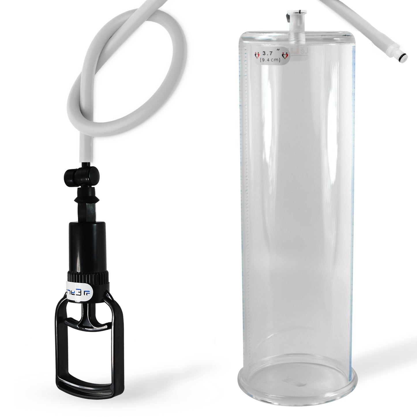 Tgrip QR Cylinder Penis Pump Kit - 12" x 3.70" Acrylic Cylinder