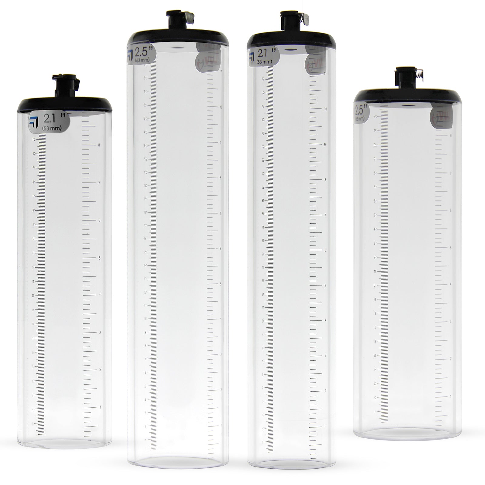 EYRO Thick Walled Penis Pump Cylinder | No Flange, 9" or 12" Length, 1 EYRO Thick Walled Penis Pump Cylinder | No Flange, 9" or 12" Length, 1