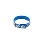 Eyro 3 Snap Blue Leather Cock Ring Adjustable Strap BDSM