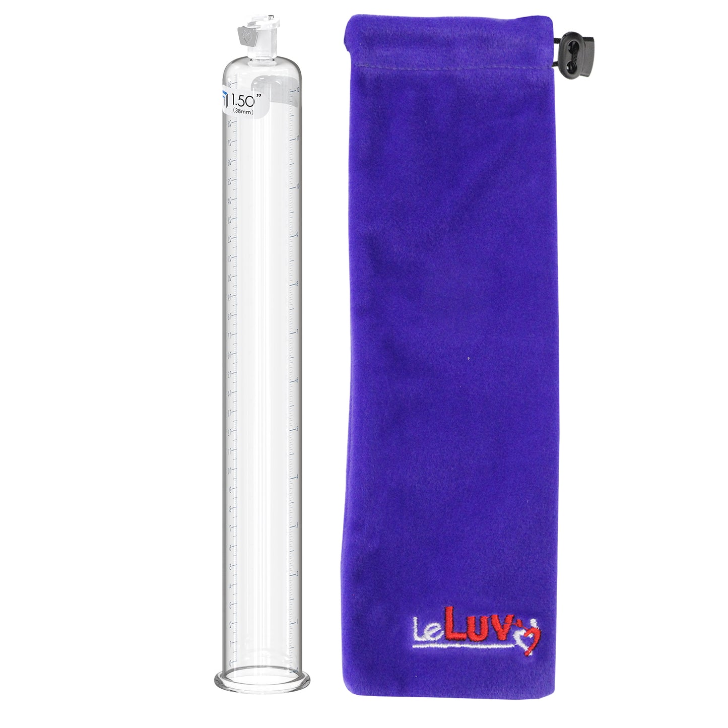 Replacement Penis Pump Cylinder with Round Flange | 9" or 12" Length, 1.35"-5.0" Diameter