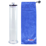 Penis Pump Cylinder 2.25 Inch x 12 Inch Large Flange with Fitting