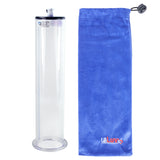 Penis Pump Cylinder 2.5 Inch x 12 Inch Large Flange with Fitting