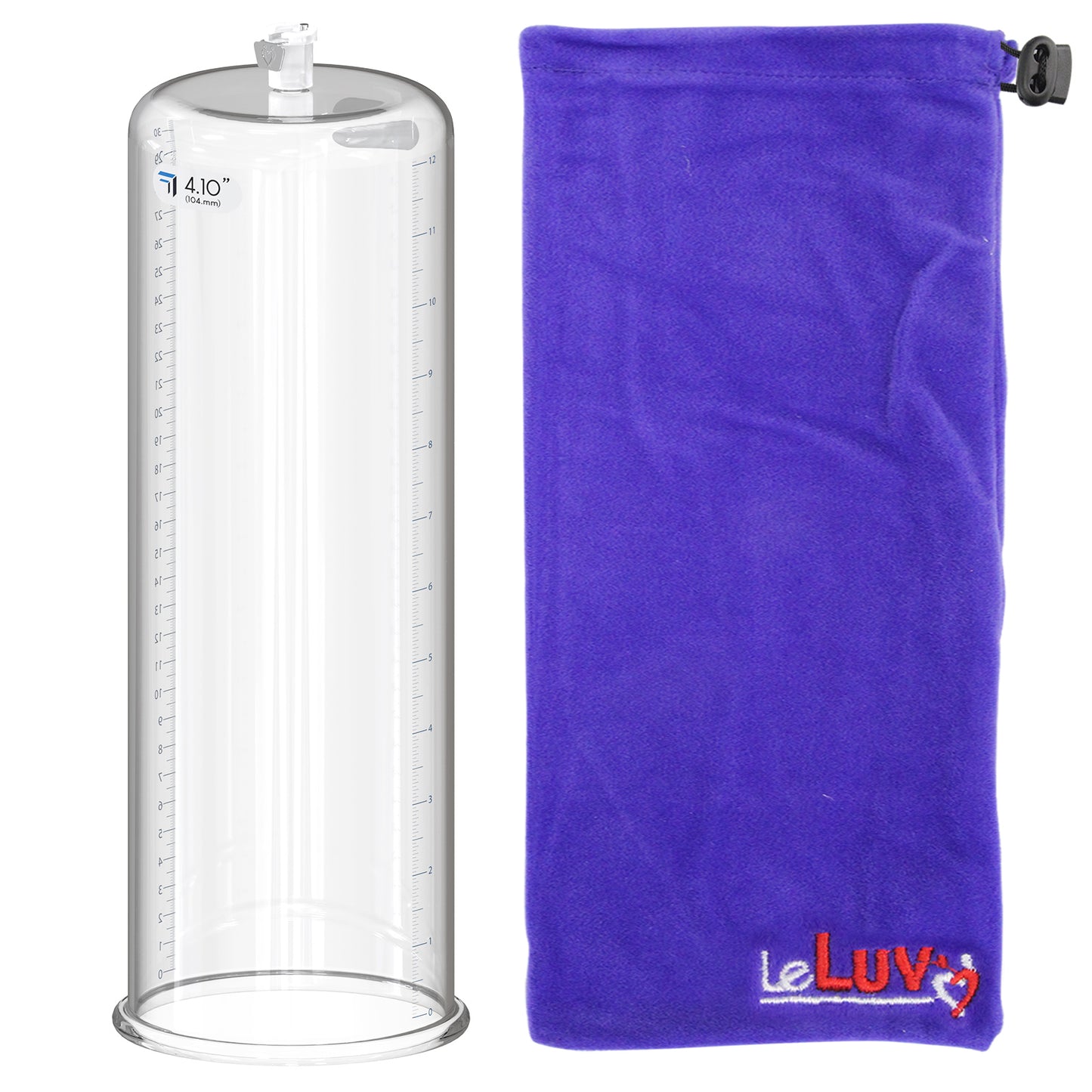 Replacement Penis Pump Cylinder with Round Flange | 9" or 12" Length, 1.35"-5.0" Diameter