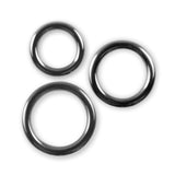5mm Round Gauge Glans Rings - 22mm, 24mm, 26mm I.D. Sampler Set - Polished (Multi-Size 3 Pack)