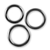 5mm Round Gauge Glans Rings - 24mm, 26mm, 28mm I.D. Sampler Set - Polished (Multi-Size 3 Pack)
