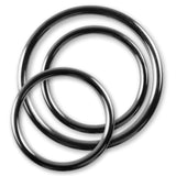 5mm Round Gauge Glans Rings - 40mm, 44mm, 48mm I.D. Sampler Set - Polished (Multi-Size 3 Pack)