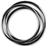 5mm Round Gauge Glans Rings - 56mm, 60mm, 64mm I.D. Sampler Set - Polished (Multi-Size 3 Pack)