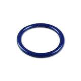 5mm Round Gauge x 40mm I.D. stainless steel Cock Rings - Powder Coated Blue