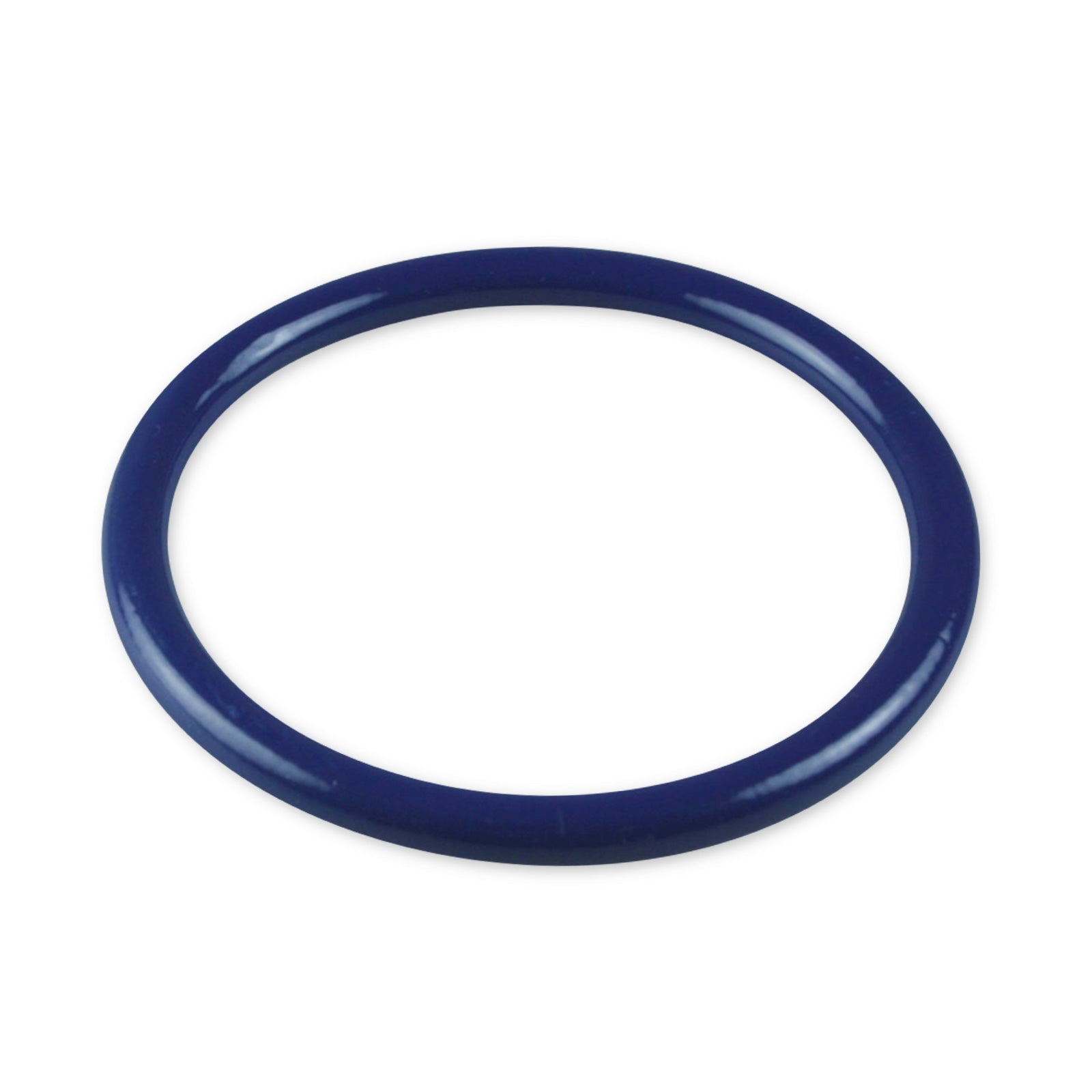 5mm Round Gauge x 52mm I.D. stainless steel Cock Rings - Powder Coated Blue