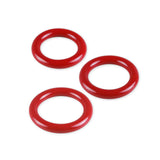 5mm Round Gauge Glans Rings - 24mm, 26mm, 28mm I.D. Sampler Set - Red (Multi-Size 3 Pack)