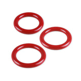 5mm Round Gauge Glans Rings - 26mm, 28mm, 30mm I.D. Sampler Set - Red (Multi-Size 3 Pack)