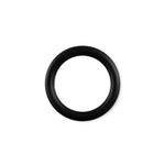 6mm Round Gauge x 28mm I.D. stainless steel Glans Rings - Powder Coated Black