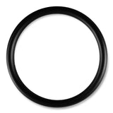 5mm Round Gauge x 64mm I.D. stainless steel Cock Rings - Powder Coated Black