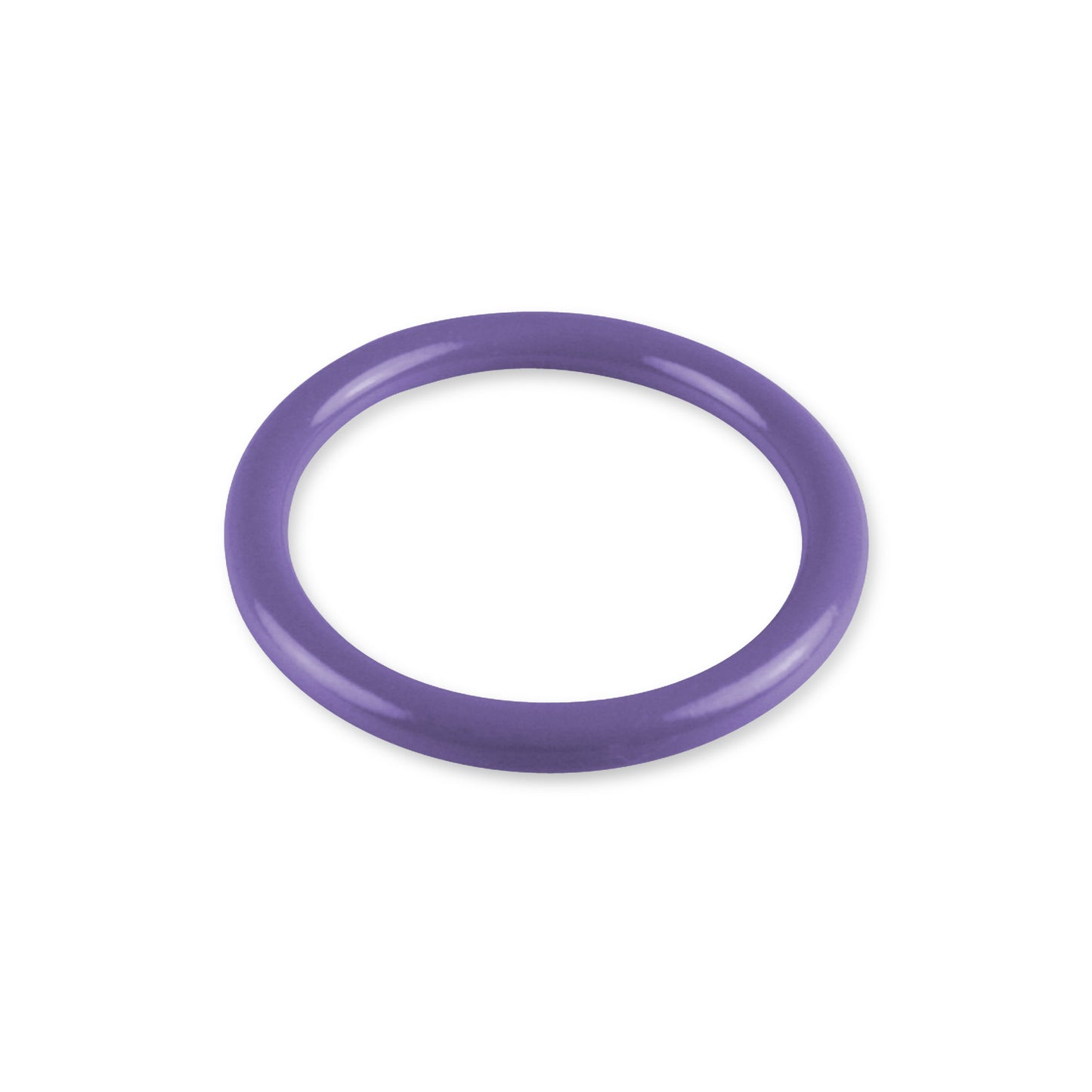 5mm Round Gauge x 48mm I.D. stainless steel Cock Rings - Powder Coated Purple