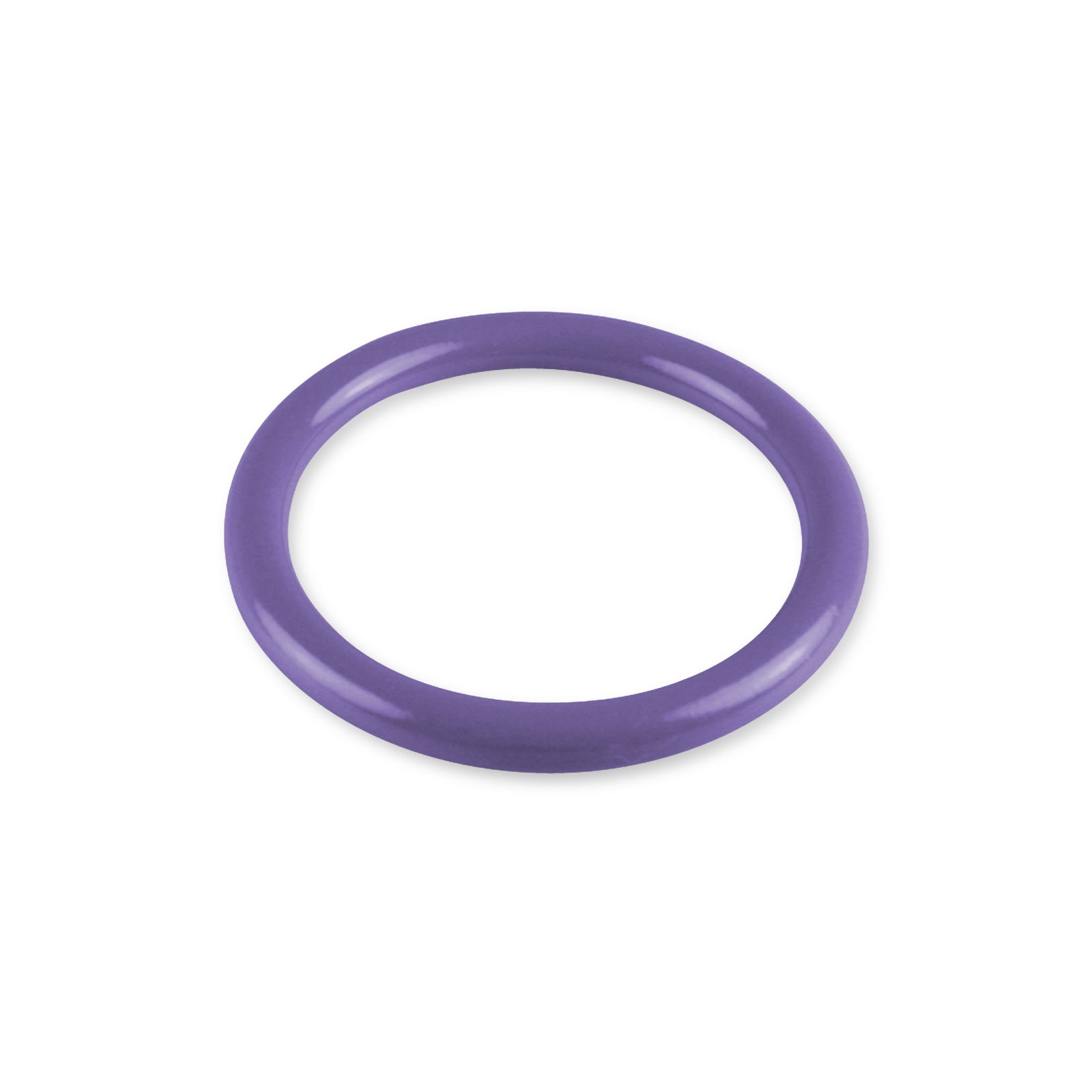 5mm Round Gauge x 48mm I.D. stainless steel Cock Rings - Powder Coated Purple