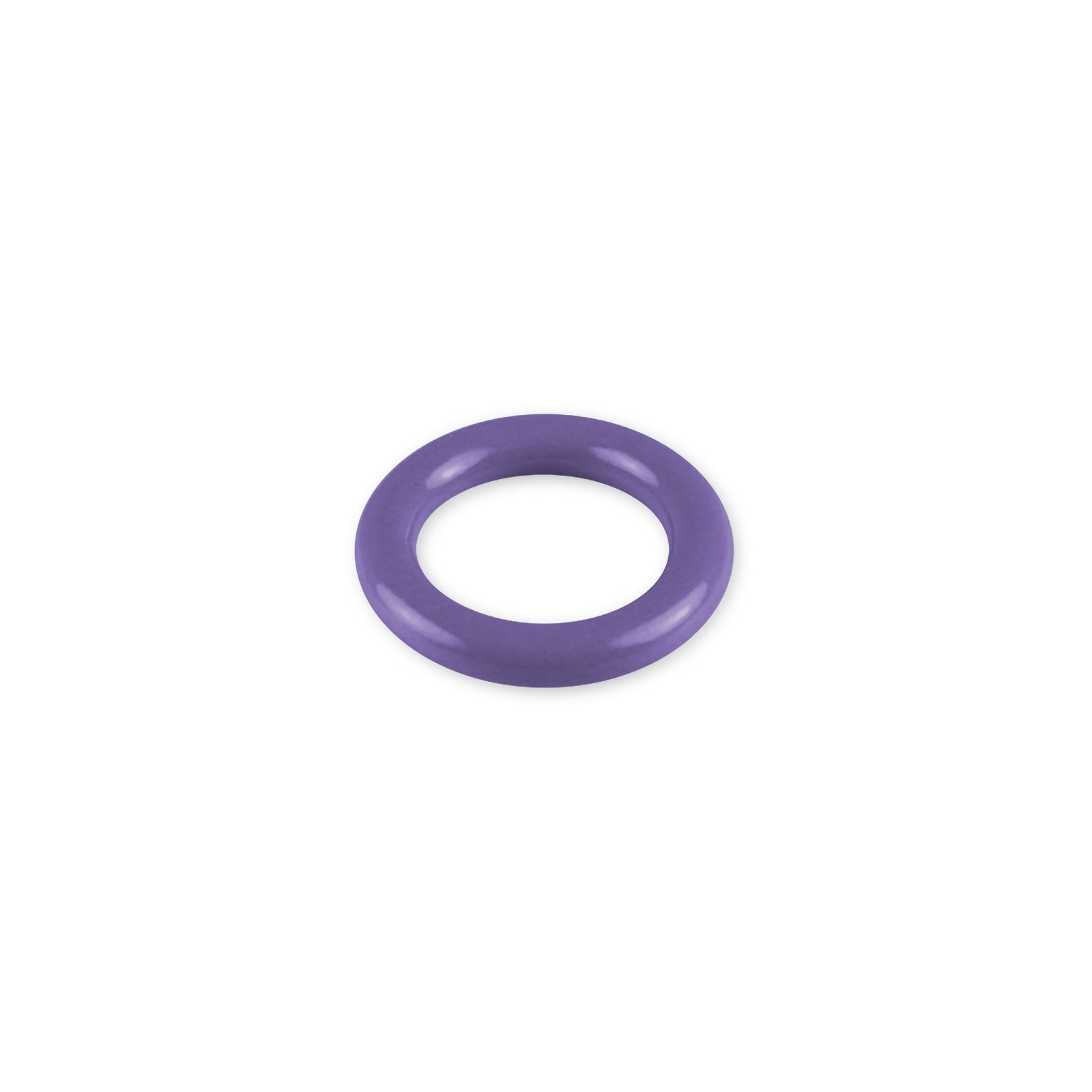 6mm Round Gauge x 24mm I.D. stainless steel Glans Rings - Powder Coated Purple