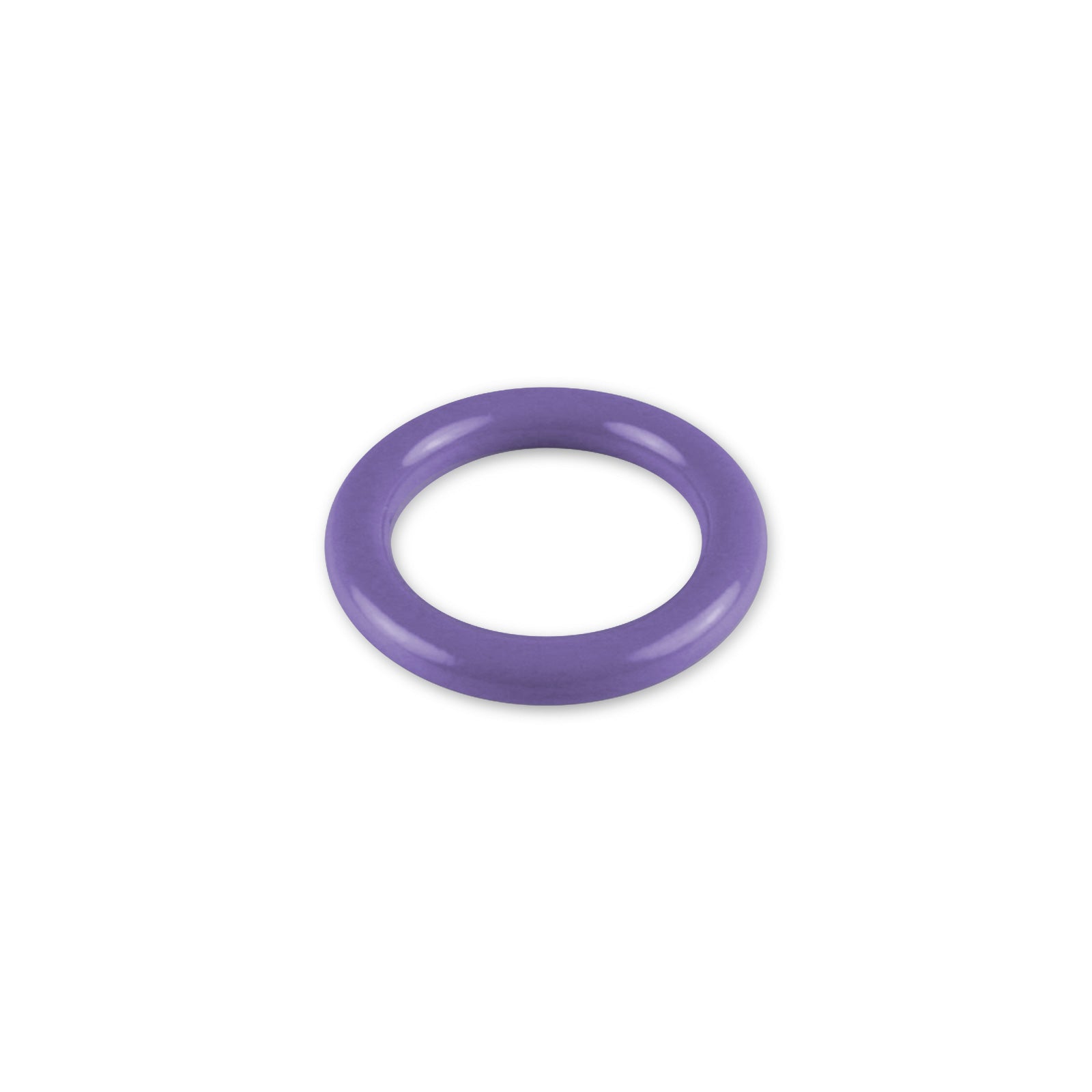 6mm Round Gauge x 28mm I.D. stainless steel Glans Rings - Powder Coated Purple