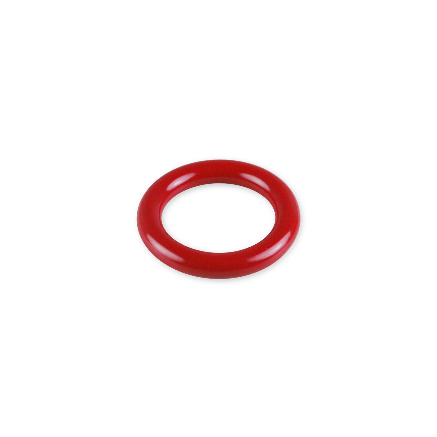 5mm Round Gauge x 26mm I.D. stainless steel Glans Rings - Powder Coated Red