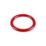 5mm Round Gauge x 44mm I.D. stainless steel Cock Rings - Powder Coated Red