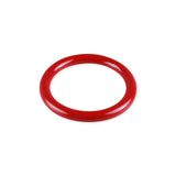5mm Round Gauge x 44mm I.D. stainless steel Cock Rings - Powder Coated Red