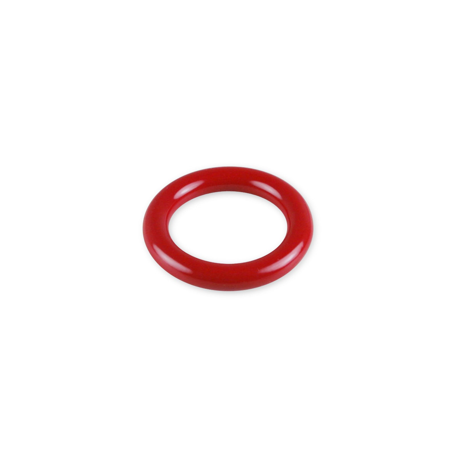 5mm Round Gauge x 26mm I.D. stainless steel Glans Rings - Powder Coated Red