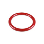 5mm Round Gauge x 48mm I.D. stainless steel Cock Rings - Powder Coated Red