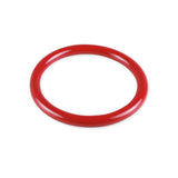 5mm Round Gauge x 52mm I.D. stainless steel Cock Rings - Powder Coated Red