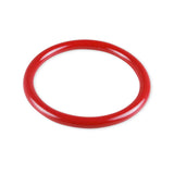 5mm Round Gauge x 56mm I.D. stainless steel Cock Rings - Powder Coated Red