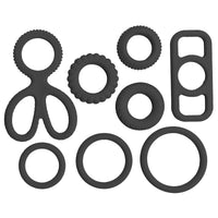 LeLuv® 8 Baller Stretch Silicone Performance Ring System – 8 Shapes, 3 Elasticity Levels (10A/15A/20A), Medical-Grade Non-Sticky Silicone, Multi-Fit Support, Discreet Packaging